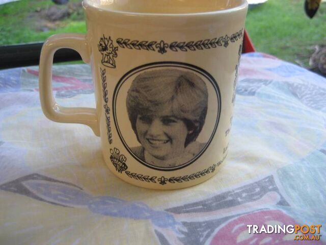 1981 Princess Diana & Prince Charles Wedding ironstone mug
