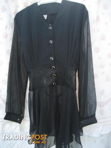 Women's black Blouses sz 40 - photo 3 of 10