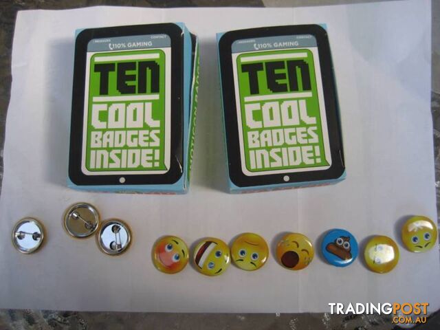 2 Box - Ten Cool Badges each - UK -$10 Both - photo 3 of 4