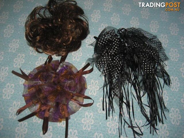 3 Bow & Clips - Hair Accessories