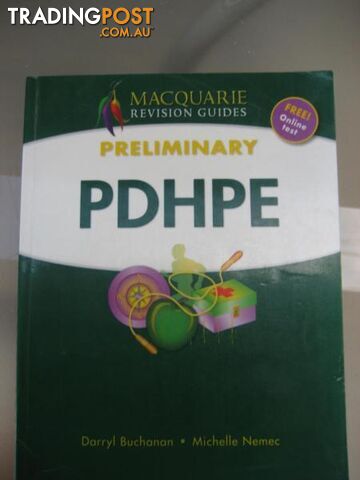 HSC TEXTBOOKS - PDHPE preliminary Macquarie revision guides