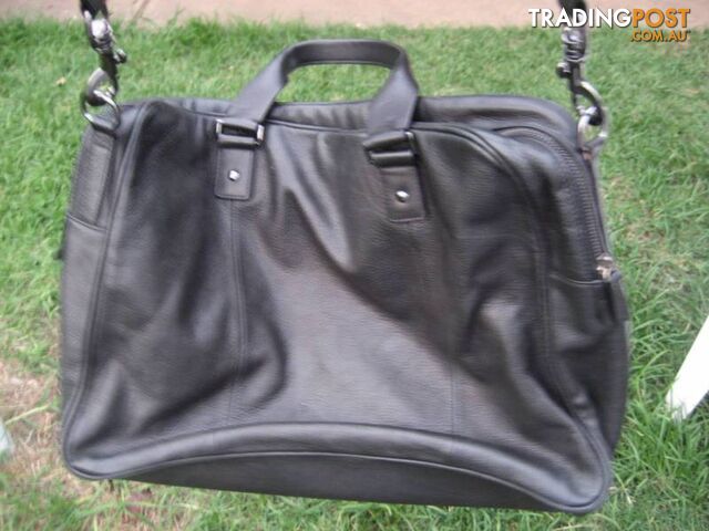 SABA Laptop black Leather Bag - photo 2 of 10