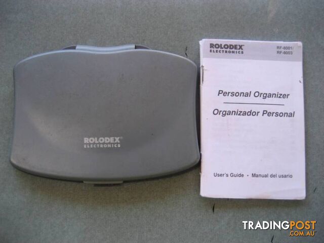 Pocket Organizer Electronic Rolodex RF 8001/RF 8003-user guide