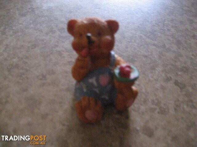 4 Antique figurine bird ,cat and bear - photo 5 of 6