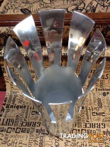 Silver Flared Alloy Vase - Geelong - photo 2 of 6
