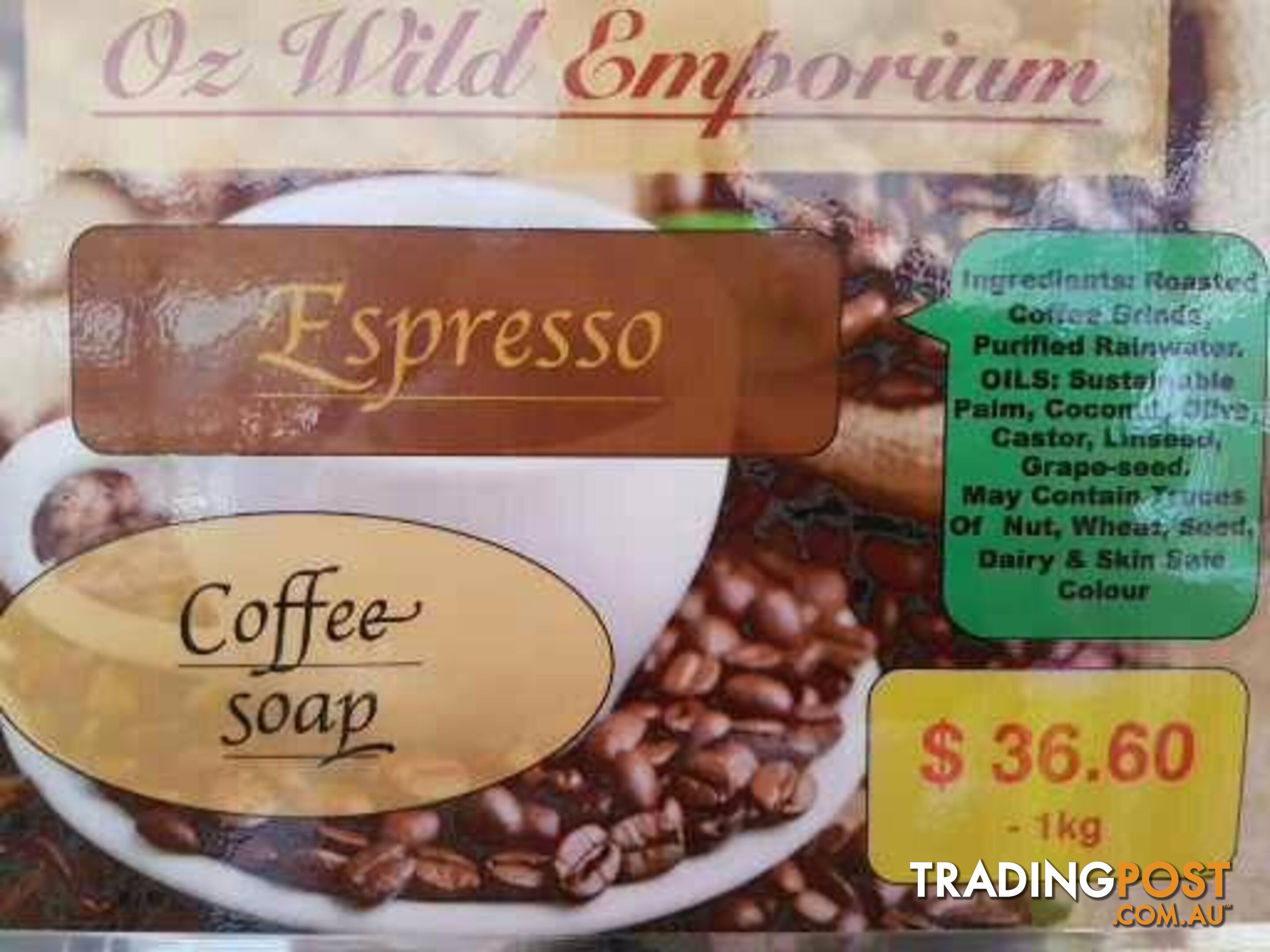 Espresso Coffee Soap Handmade NaturalManufacturers Wholesale Geelong