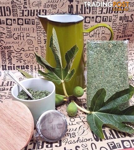 100% Natural Fig Leaf Herbal Tea 50g Made In Geelong Victoria Australia