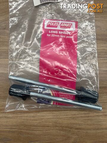 Poles Apart Long Spigot for 22mm Tent Pole Pkt 2