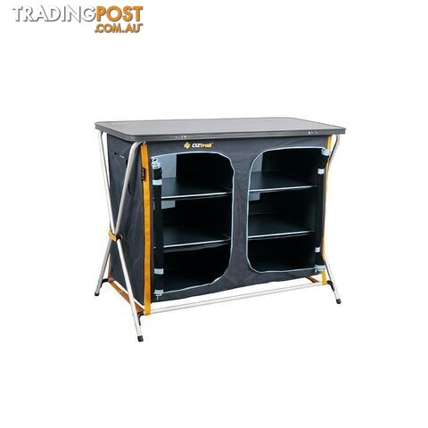 OZtrail 3 Shelf Double Deluxe Cupboard