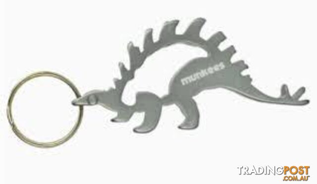 Munkees Bottle Opener Stegosaurus - Silver