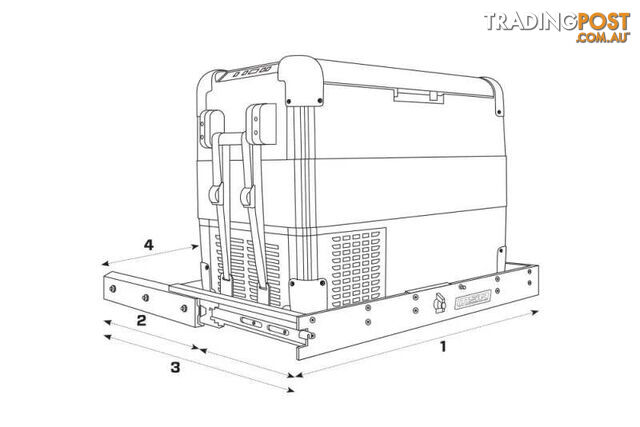 MSA 4x4 40 Fridge Straight Side Slide - photo 5 of 6