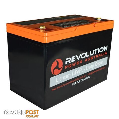 Revolution Power 12v 100Ah High Draw Lithium Battery (orange top)