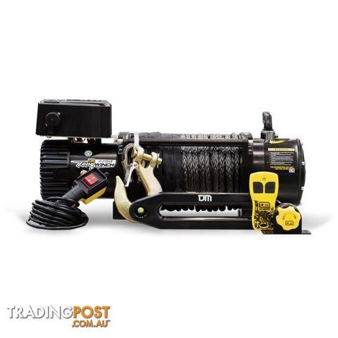 TJM Torq Winch 12000LB Inc Black Synthetic Rope