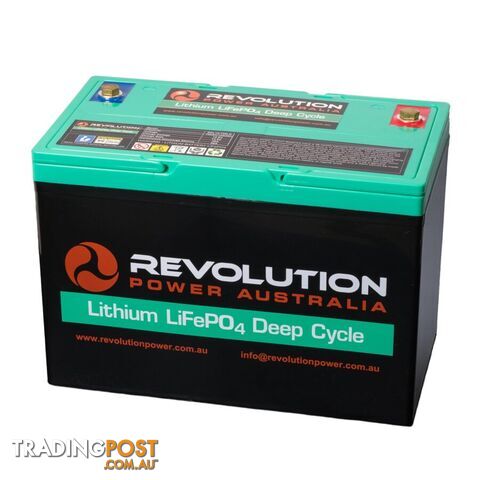 Revolution Power 12v 100Ah Low Draw Lithium Battery (green top)