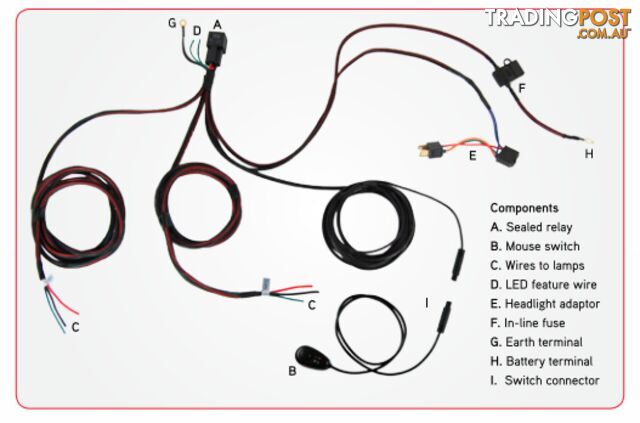 HARNESS-HEAVY DUTY FOR DRIVING LIGHT