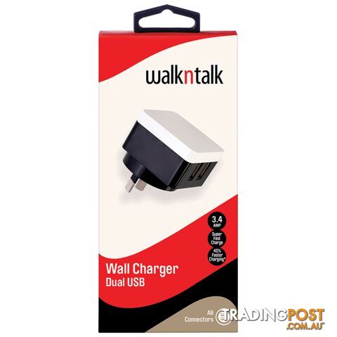 WalknTalk Wall Charger Dual USB
