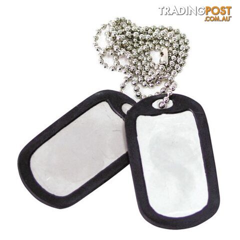 Bush Tracks Dog Tag Set Silver