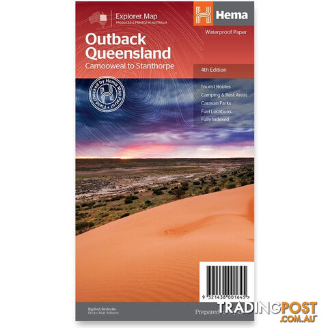 Hema Outback Queensland Map