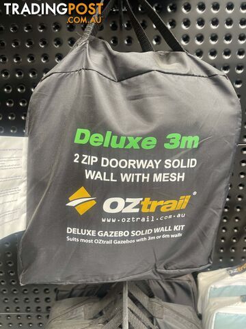 Oztrail Deluxe Gazebo 3m 2 Zip Door Wall