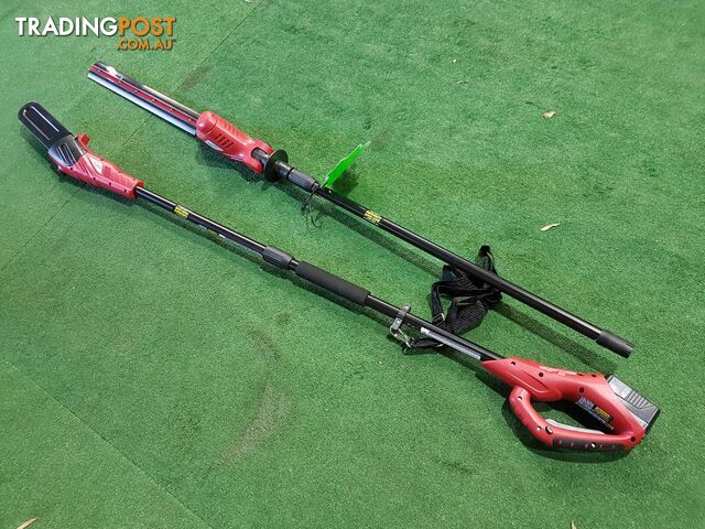 Rechareable 2in1 Pole Chainsaw & Hedgetrimmer