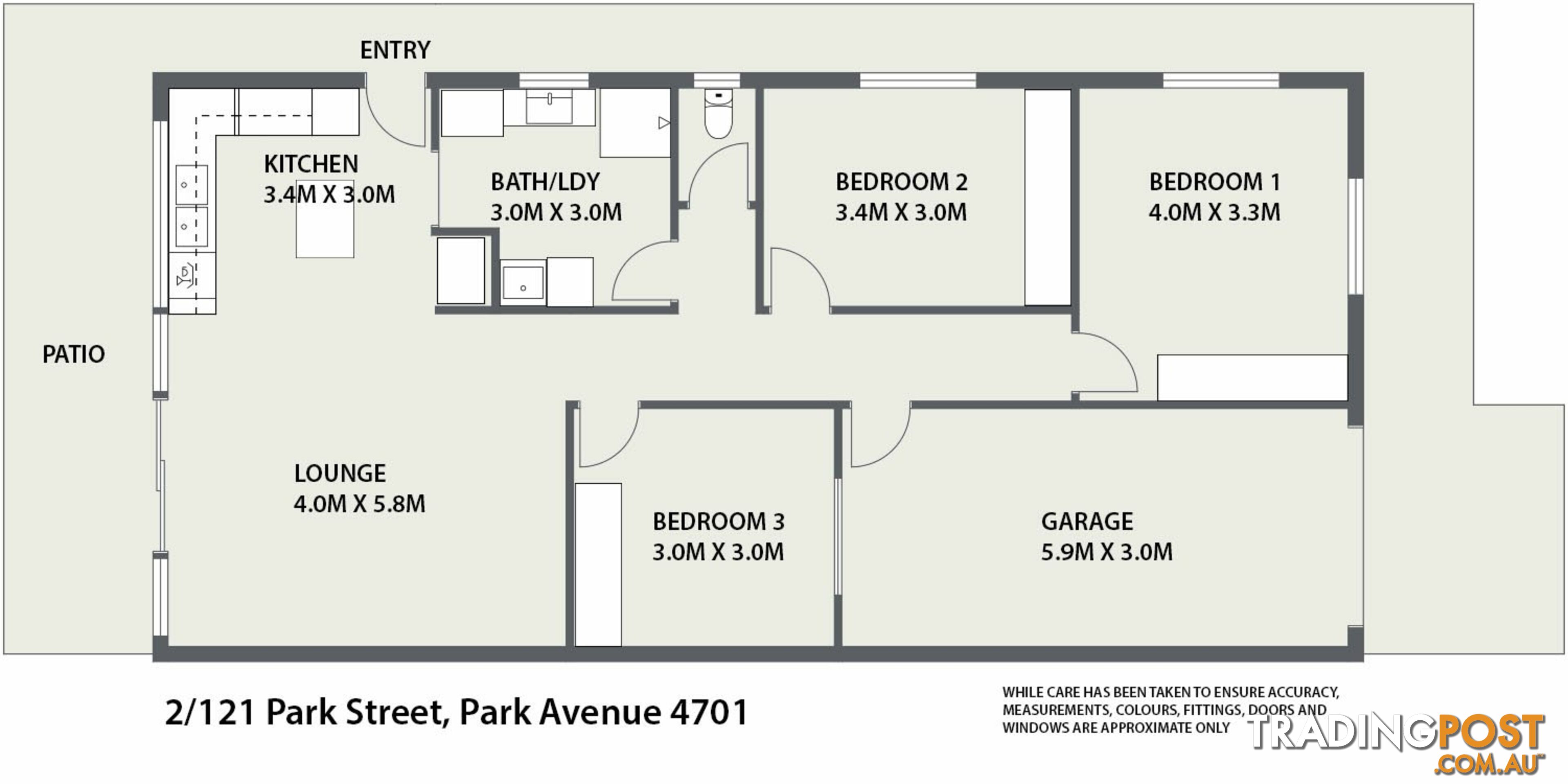 Unit 2/121 park street PARK AVENUE QLD 4701