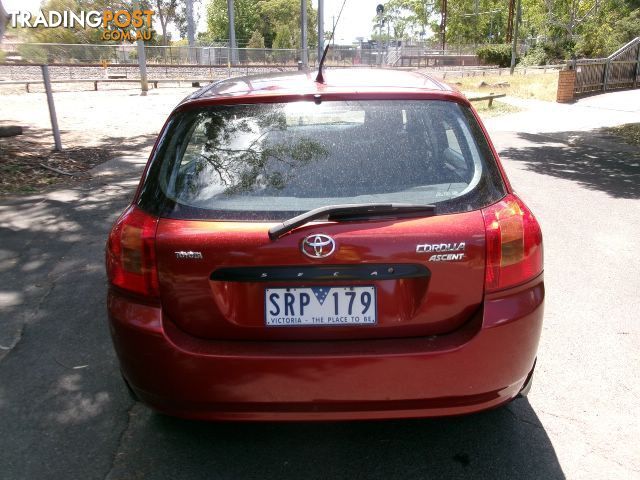 2004 TOYOTA COROLLA ASCENT ZZE122R ZZE122R 