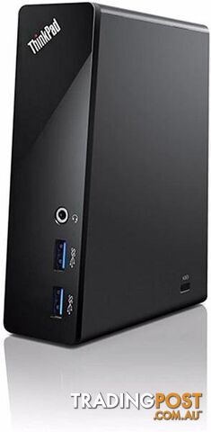 Lenovo ThinkPad USB 3.0 Dock- 5x USB3.0, DVI-I, DVI-D, Gigabit Ethernet, 45W PSU, 12 Mth Wty - DU9019D1-45W-EXG