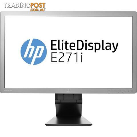 HP EliteDisplay E271i 27 inch FHD IPS LED Monitor - 1920x1080, 16:9, 5ms, DisplayPort, DVI, VGA, 12 Mth Wty - E271I-EXG