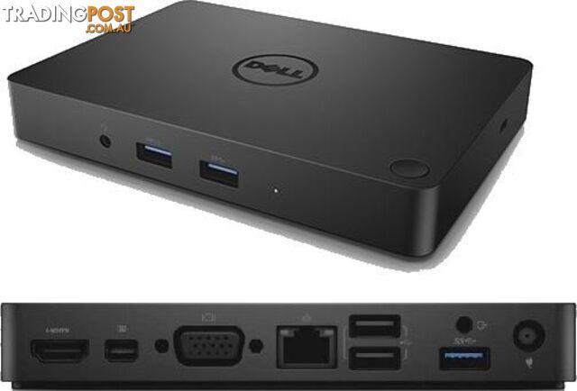 Dell WD15 K17A 9VHJ7 UHD 4K USB Type-C Docking Station, 130W PSU, 12 Mth Wty - WD15-130W-EXG