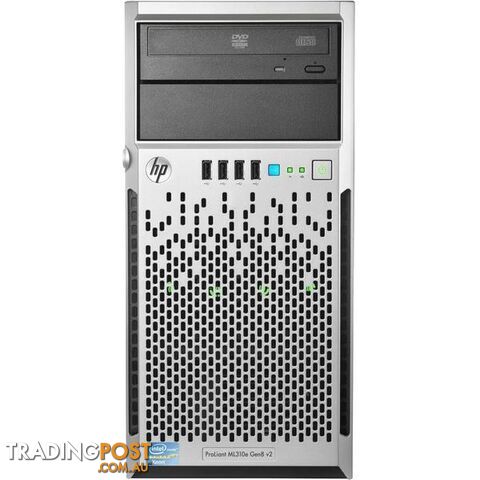 HP ProLiant ML310e Gen8 v2 Tower Series Server - Xeon E3-1220 V2 3.10GHz Quad Core, 16GB RAM, No OS, 12 Mth Wty - ML310E-X1220-16GB-0-EXG