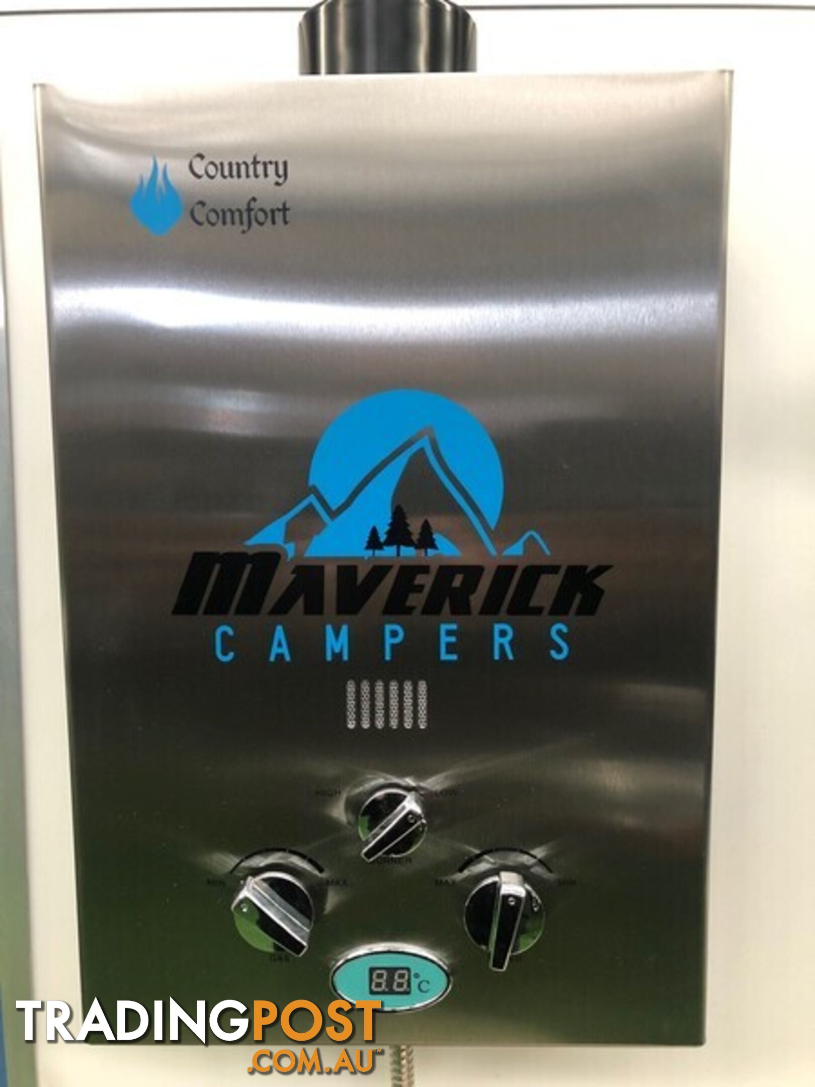 MAVERICK GAS HOT WATER CAMP SHOWER â INCLUDING 12V PUMP