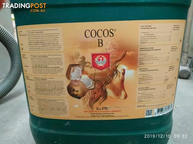 Fertilizer - Cocos B - 20L tub - Hydroponics Nutrients