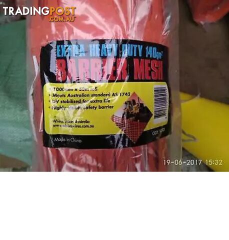 Site Safety Barrier Mesh - 900mm X 50m Hi Vis Orange Yellow - photo 3 of 3