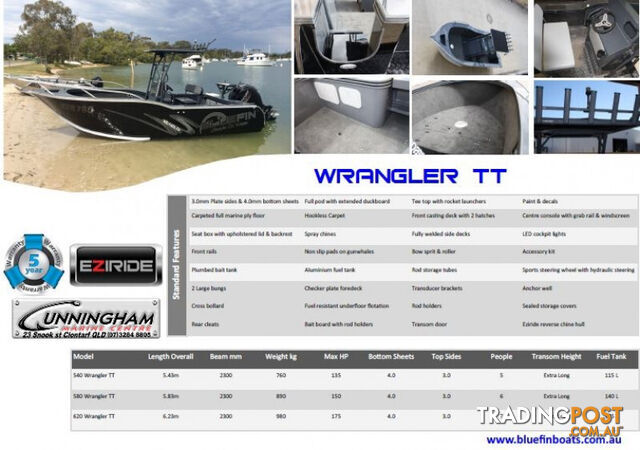 NEW 5.50 WRANGLER CENTRE CONSOLE WITH NEW 115HP 4-STROKE