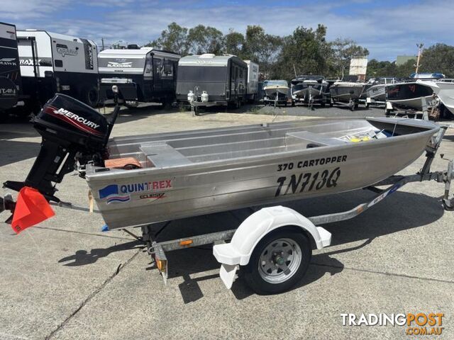 QUINTREX 370 CAR TOPPER + 2009 MERCURY 15HP 2ÂSTROKE Â JUST SERVICED | REGO...