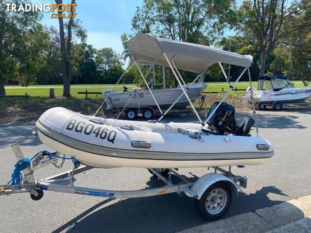 USED 2016 HIGHFIELD CL340 WITH 2022 TOHATSU 20HP EFI 4-STROKE