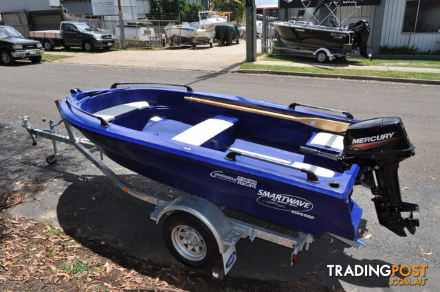 SMARTWAVE SW3500 OPEN TILLER TOHATSU 20HP 4 STROKE & TRAILER