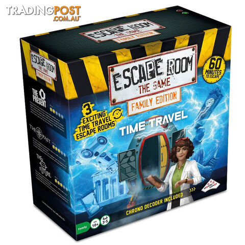 Escape Room the Game Time Travel Family Edition Board Game - Identity Games -...