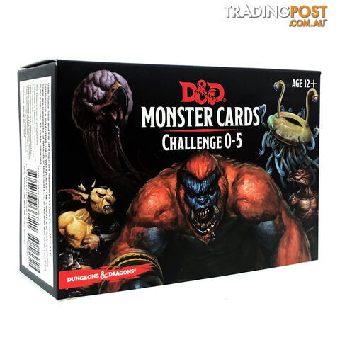 Dungeons & Dragons: Spellbook Monster Challenge 0-5 Cards - Gale Force Nine - Tabletop Role Playing Game GTIN/EAN/UPC: 9780786966721