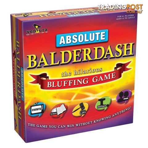 Absolute Balderdash Board Game - Ventura Games - Tabletop Board Game GTIN/EAN/UPC: 9313612001169
