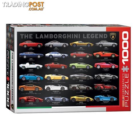 Lamborghini Legend Evolution 1000 Piece Jigsaw Puzzle - Eurographics Puzzles - Tabletop Jigsaw Puzzle GTIN/EAN/UPC: 628136608220