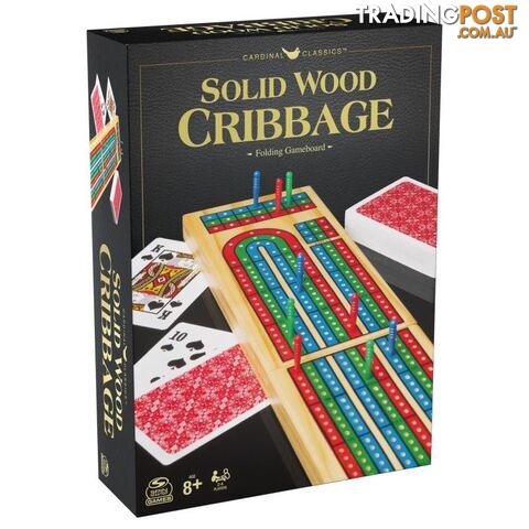 Cardinal Classics: Solid Wood Cribbage Board Game - Spin Master - Tabletop Board Game GTIN/EAN/UPC: 778988339367