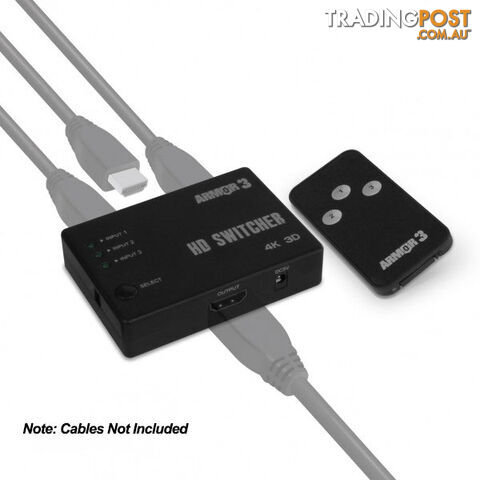 Armor3 3 Port HD Switcher - Armor3 - Multiplatform GTIN/EAN/UPC: 810007710266 - photo 2 of 3