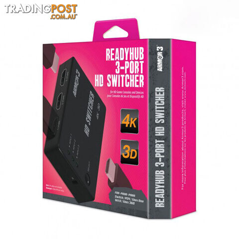 Armor3 3 Port HD Switcher - Armor3 - Multiplatform GTIN/EAN/UPC: 810007710266 - photo 3 of 3