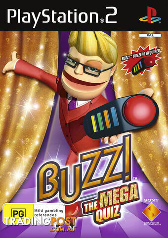 Buzz!: The Mega Quiz (Game Only) [Pre-Owned] (PS2) - Retro PS2 Software GTIN/EAN/UPC: 711719698784