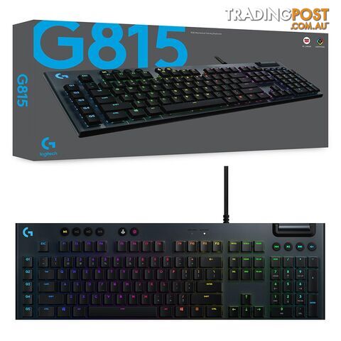 Logitech G815 Lightsync RGB GL Linear Mechanical Gaming Keyboard - Logitech - PC Accessory GTIN/EAN/UPC: 097855149084