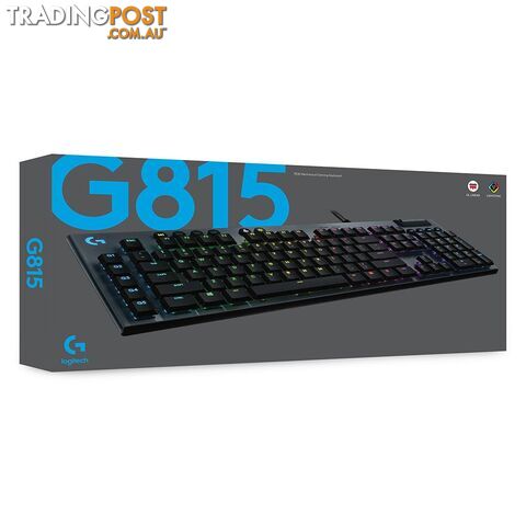 Logitech G815 Lightsync RGB GL Linear Mechanical Gaming Keyboard - Logitech - PC Accessory GTIN/EAN/UPC: 097855149084 - photo 5 of 5