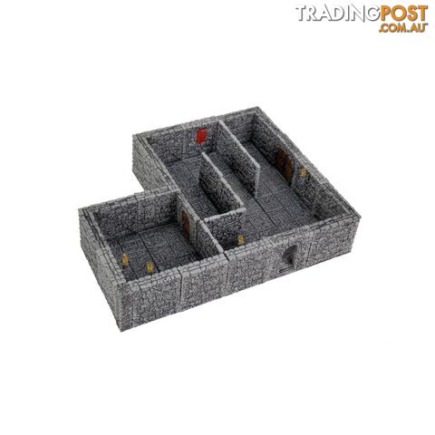 Warlock Tiles: Dungeon Tiles II Full Height Stone Walls Expansion - WizKids - Tabletop Role Playing Game GTIN/EAN/UPC: 634482165140