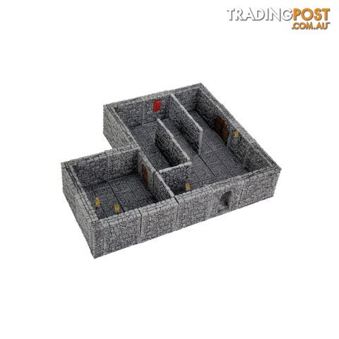 Warlock Tiles: Dungeon Tiles II Full Height Stone Walls Expansion - WizKids - Tabletop Role Playing Game GTIN/EAN/UPC: 634482165140