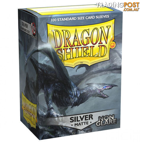 Dragon Shield Caelum Matte Silver Sleeves 100 Pack - Arcane Tinmen Aps - Tabletop Trading Cards Accessory GTIN/EAN/UPC: 5706569110086